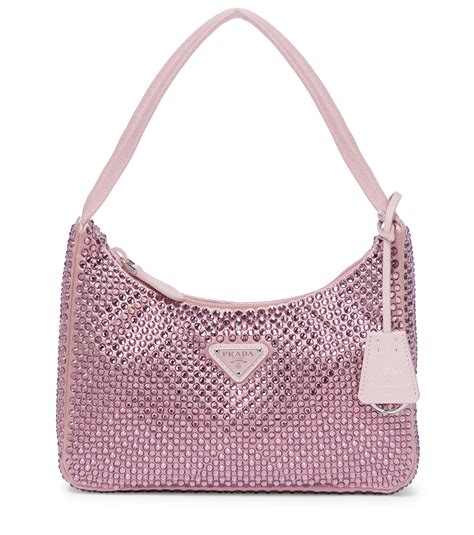 prada borsa glitter|prada bag re edition.